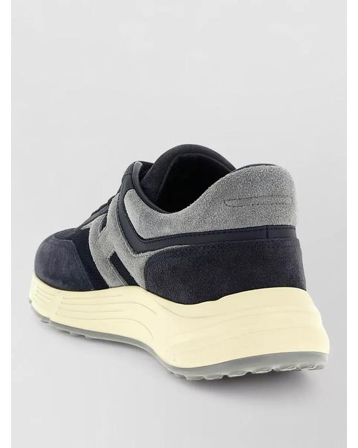 Hogan Blue Leather Low-Top Sneakers for men