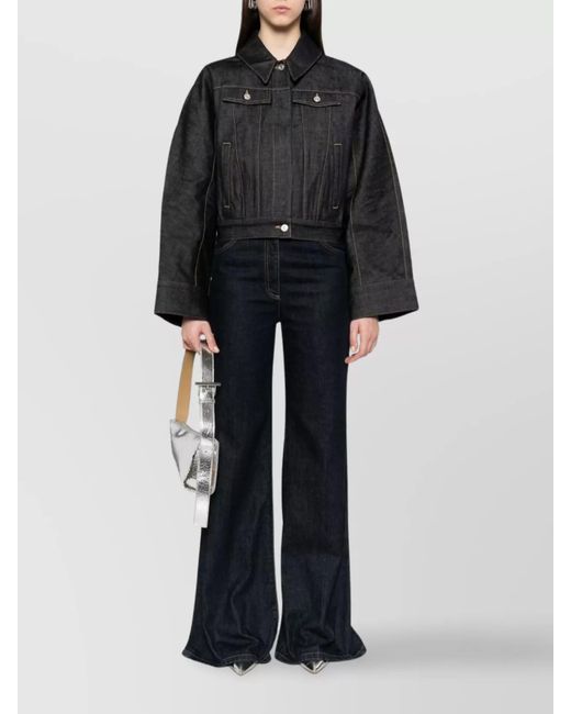 Givenchy Black Denim Cropped Jacket