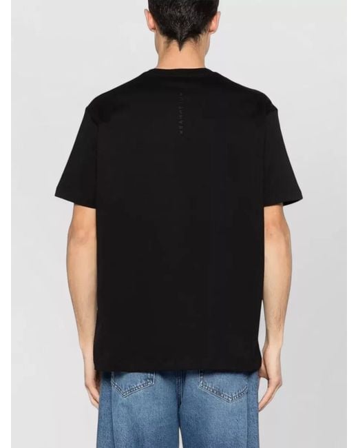 Paul & Shark Black Lightweight Cotton Jersey T Shirt Logo for men