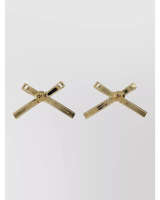 Marc Jacobs Metallic Signature Lingerie Bow Motif Pin Brooch