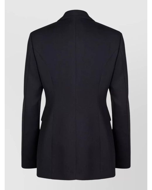 Seafarer Blue Gilda Tailored Jacket Back Vent Lapels