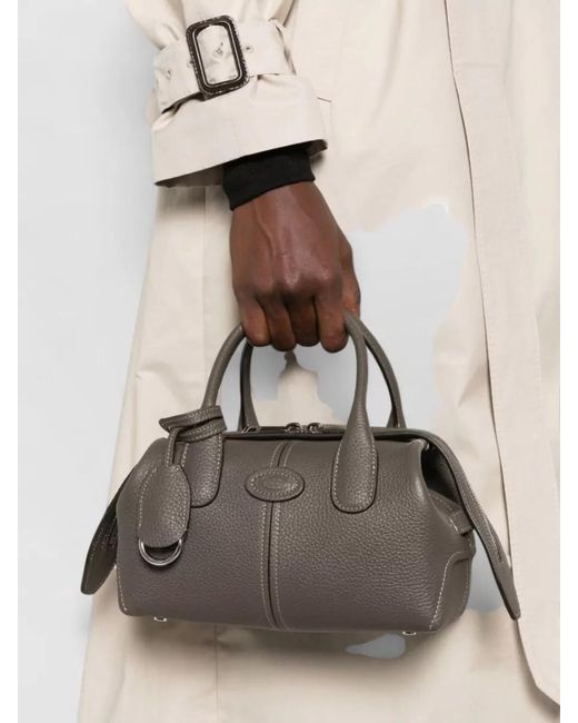 Tod's Gray Di Bag Mini Leather Shoulder Handbag Top Handle