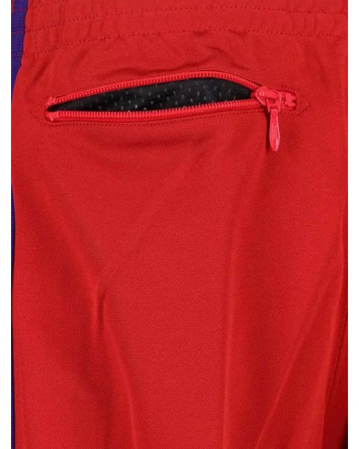 Needles Red Straight Track Pants for men