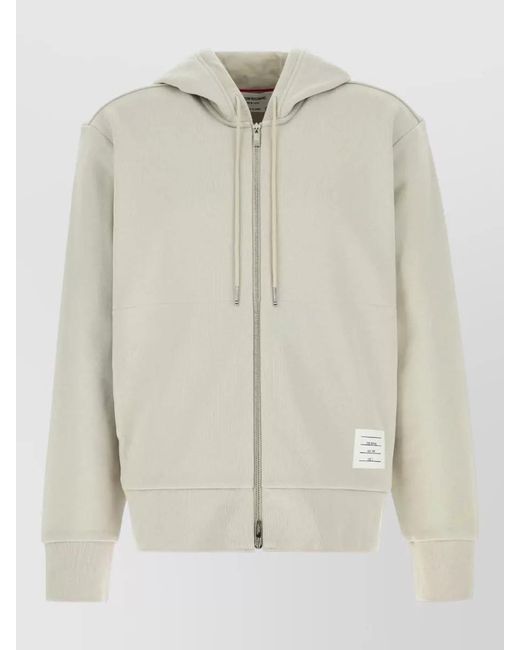 Thom Browne Natural Cotton Hoodie for men
