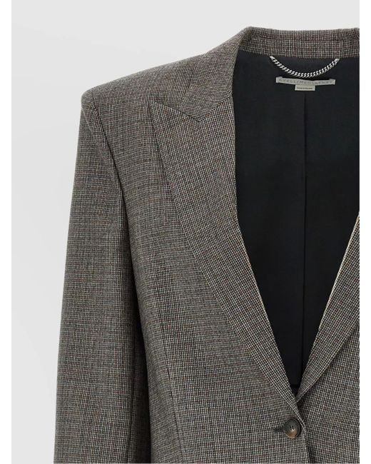 Stella McCartney Black Wool Oversized Single-Breasted Blazer