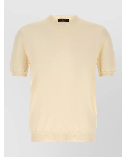 Zanone Natural Cotton Crew-Neck Jumper for men
