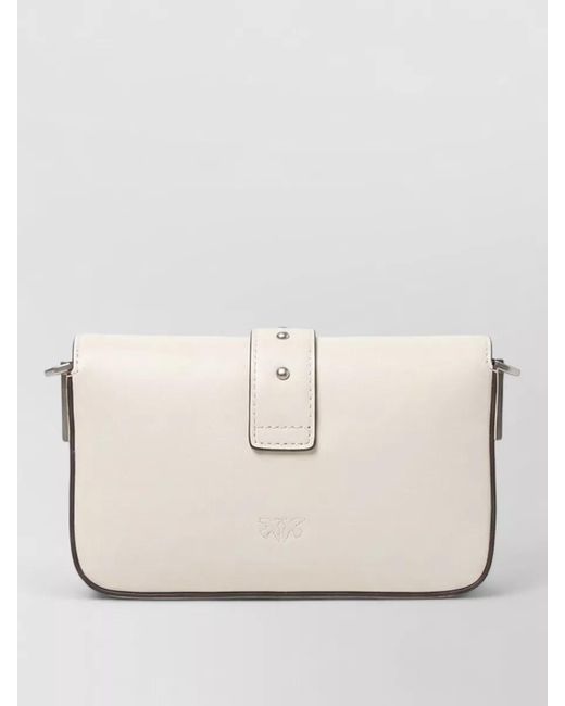 Pinko Natural Love Bag Baby Leather Shoulder Bag
