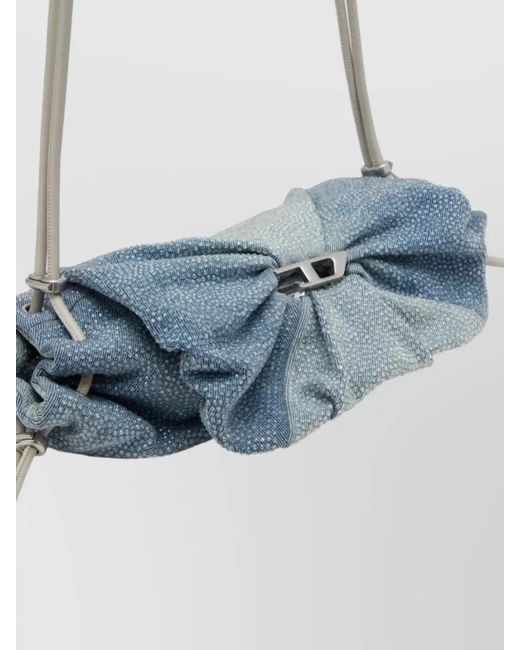 DIESEL Blue Bucket Bag Shoulder Adjustable Strap Top Handle