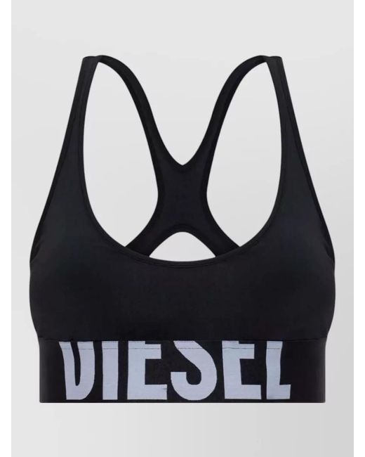 DIESEL Black Allison D Pop Seamless Racerback Bra Top