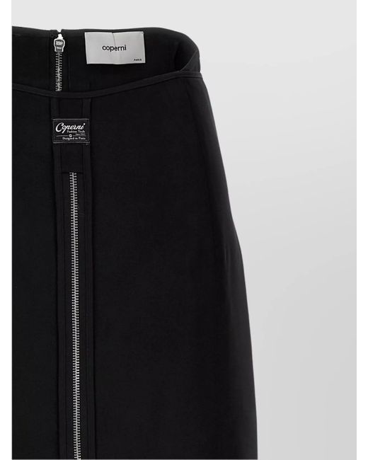 Coperni Black Long Zip' Skirt