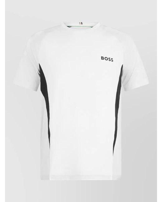Boss Blue Short-Sleeve Technical T-Shirt for men