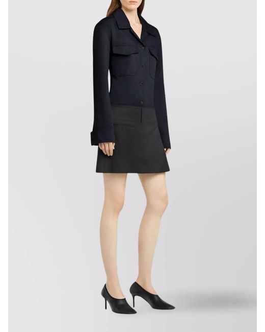 Courreges Blue Cotton Shirt