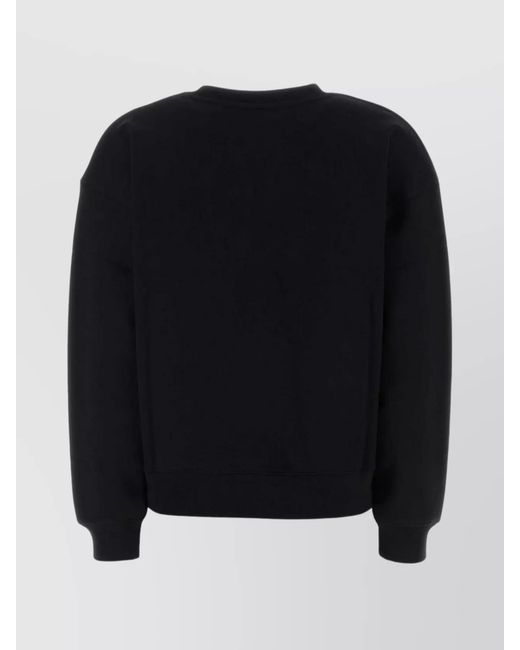 Maison Kitsuné Blue Cotton Crew Neck Sweatshirt