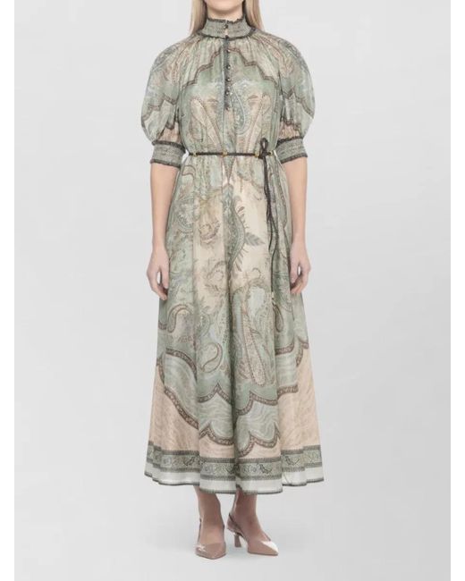 Zimmermann Multicolor Silk Paisley Maxi Dress