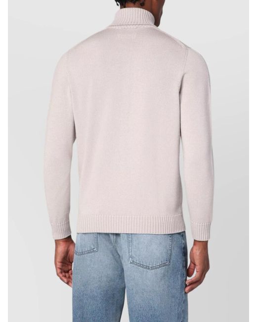 Drumohr Multicolor Wool Turtleneck Sweater for men