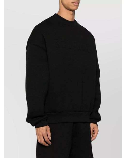 Fear Of God Black Crewneck Sweatshirt for men