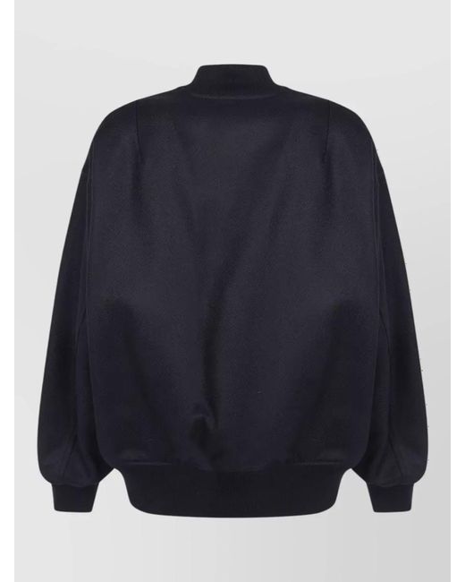 DR. HOPE Blue Maxi Bomber Jacket