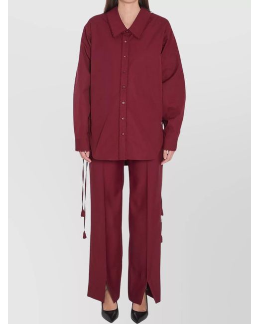 Gucci Red Shirt With Ties