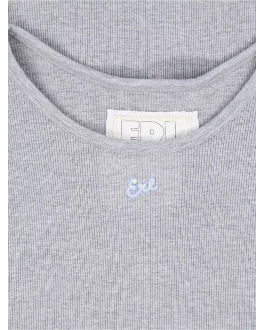 ERL Gray Sleeveless Tank Top for men