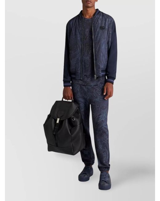 Etro Blue Bomber Jacket for men