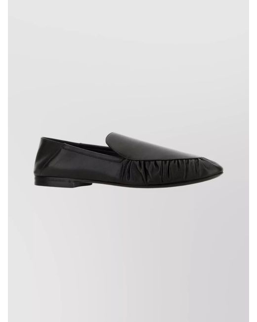 Saint Laurent Black Leather Loafers