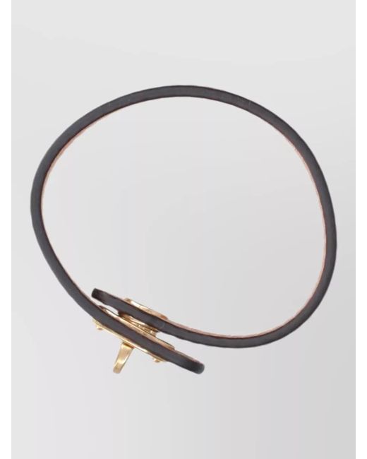 Mulberry Brown Leather Bracelet