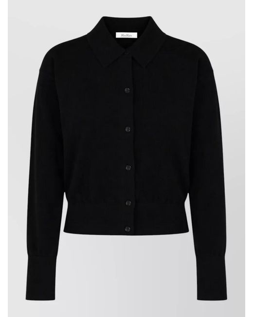 Max Mara Black Wool Cardigan