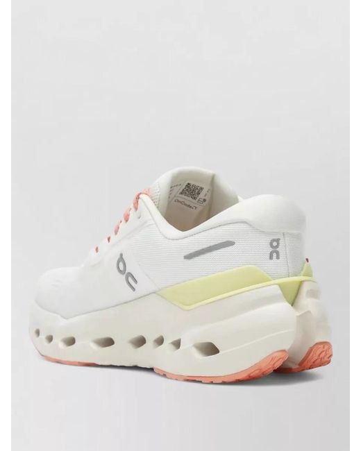 On Shoes Natural Signature Sneakers Perforated Sole Rubber Outsole