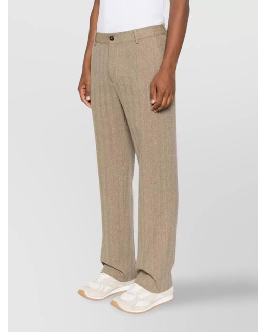 Golden Goose Deluxe Brand Natural Linen Blend Relaxed-Fit Straight-Leg Trousers for men