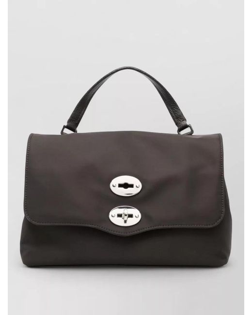 Zanellato Black Small Shoulder Bag Top Handle Strap