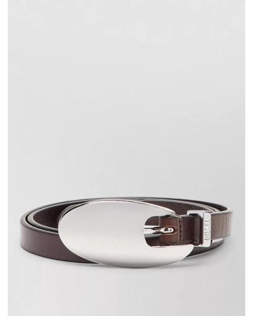DIESEL Metallic Leather Belt