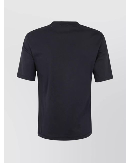 Filippa K Blue Mock Neck T-Shirt