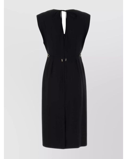 Gucci Black Crepe Knee-Length Dress
