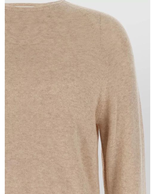 Ma'ry'ya Natural Cashmere Cotton Knit Pullover Long Sleeves for men