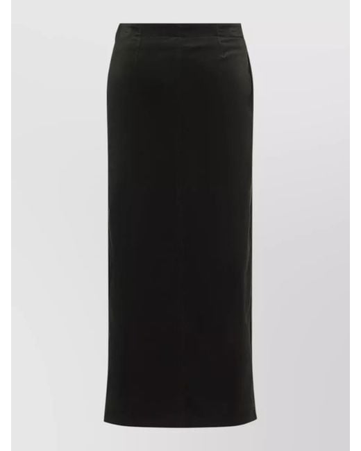 Jil Sander Black High Waist Tailored Skirt Pant Style