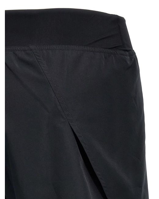 Jil Sander Black Knee-Length Elastic Waistband Lightweight Shorts