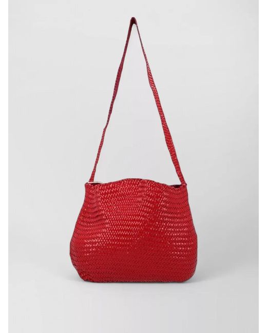 Dragon Diffusion Red Na Leather Shoulder Bag