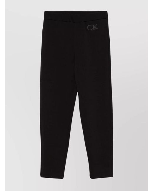 Calvin Klein Black Satin Finish Tailored Sweatpant