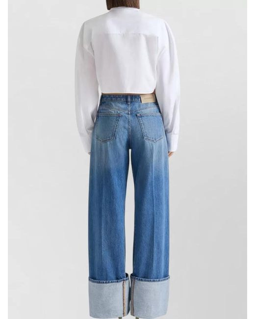 Givenchy Blue Denim Wide-Leg Jeans