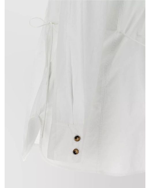 Ganni White Cotton Shirt