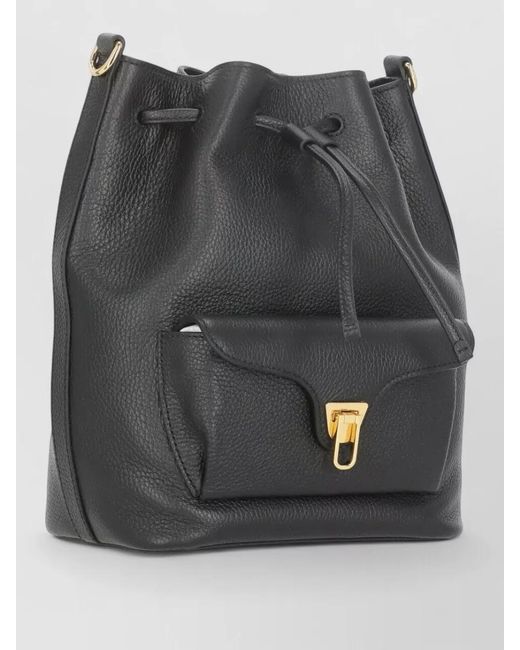Coccinelle Black Leather Shoulder Bag