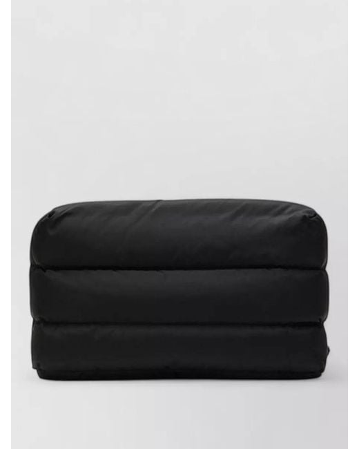 Moncler Black Caradoc Quilted Beauty Wrist Clutch Bag