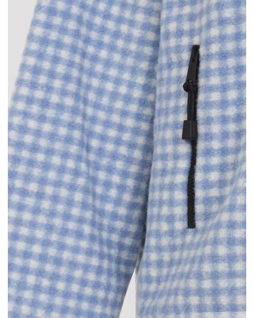 Miu Miu Blue Wool Blouson Jacket Casual Outdoor Style