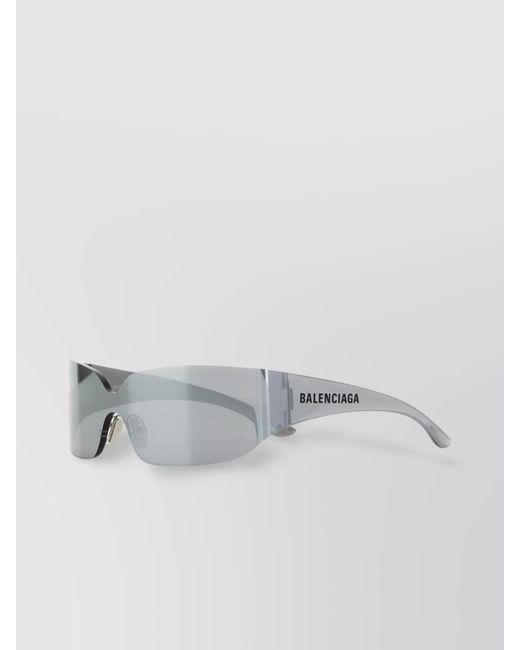 Balenciaga Gray Acetate Square Sunglasses
