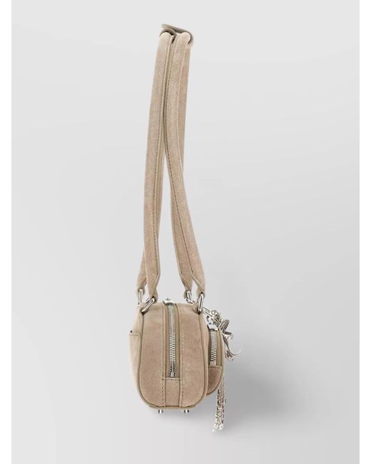 Self-Portrait White Mini Leather Shoulder Bag