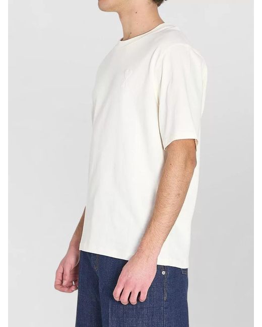 AMI White Ami De Coeur T-Shirt for men