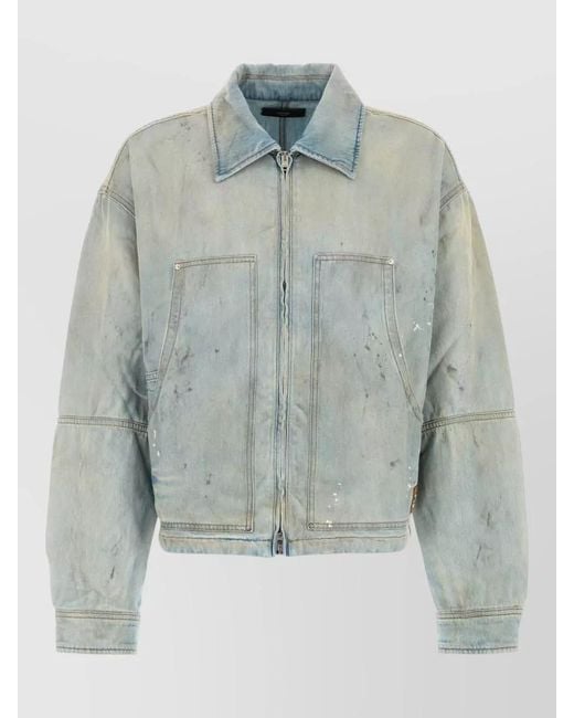 Amiri Blue Denim Work Jacket for men