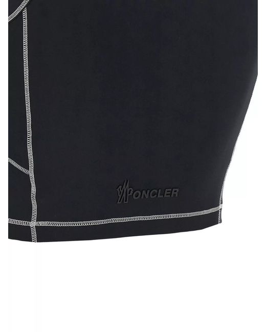 Moncler Black Logo Patch Sporty Top