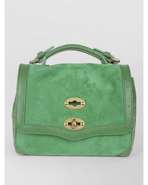 Zanellato Green Lambskin Shoulder Bag