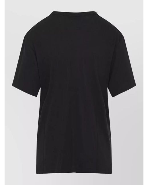 Studio Nicholson Black Ribbed Oversized Short-Sleeve T-Shirt